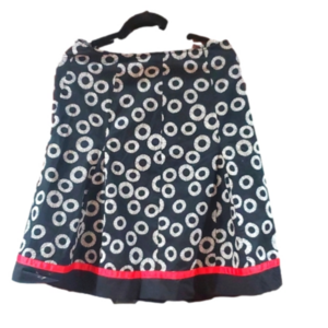 RB COLLECTION SKIRT black and white circles‎